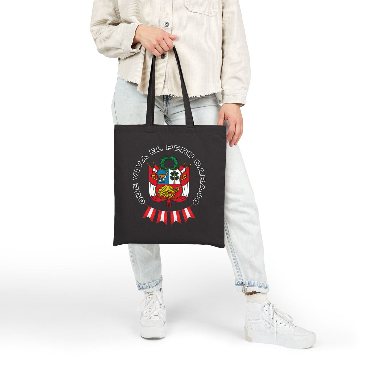 Best Peruvian Canvas Tote Bag "PERU Escarapela"