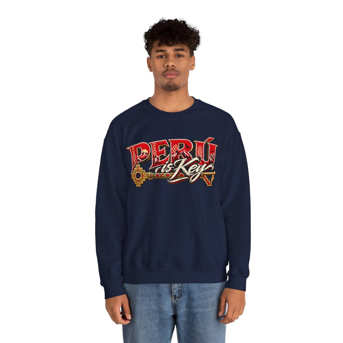 Best Peru is Key Sweatshirt - Andes Sun & Condor Crewneck