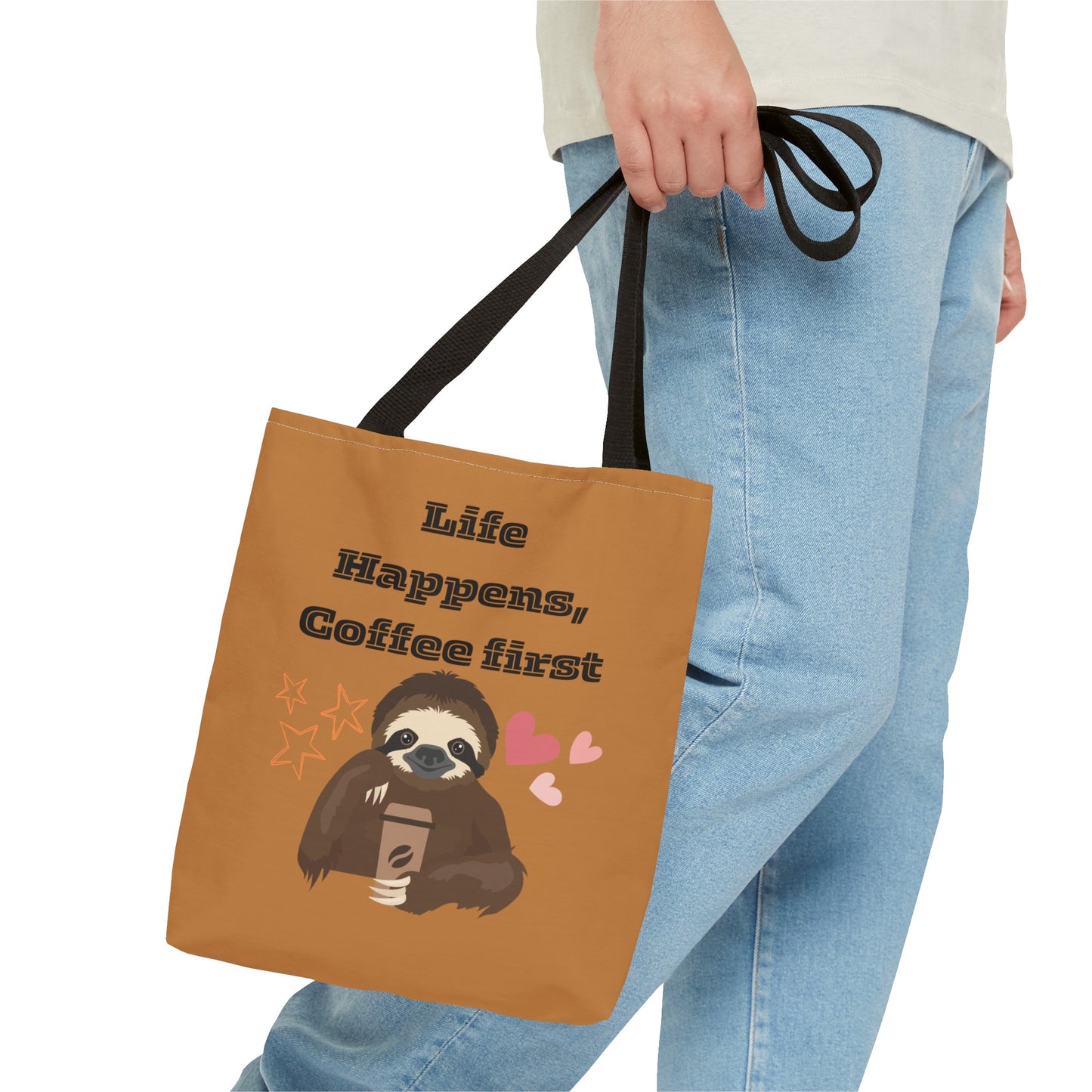 Best Coffee Tote Bag "Life Happens, Coffee First"