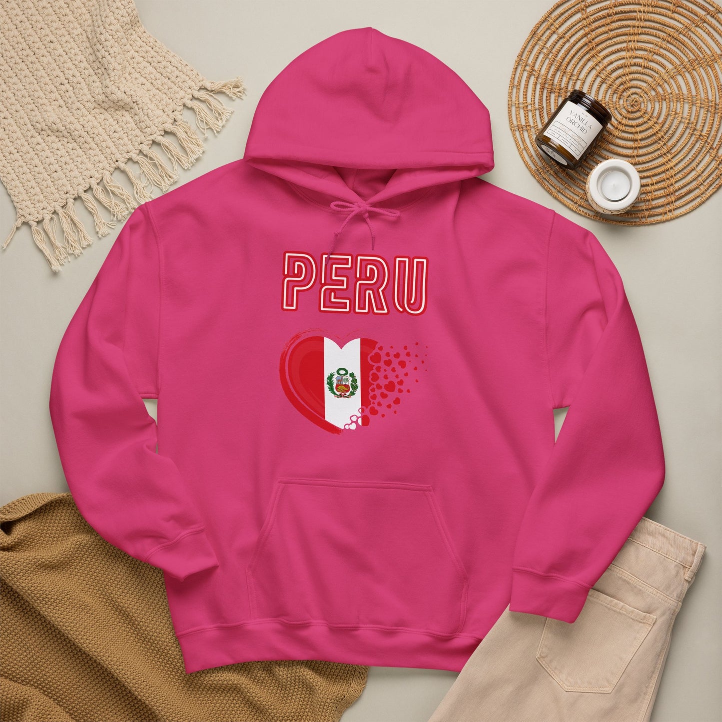 Best Peru Heart Flag Hoodie - Peruvian Pullover