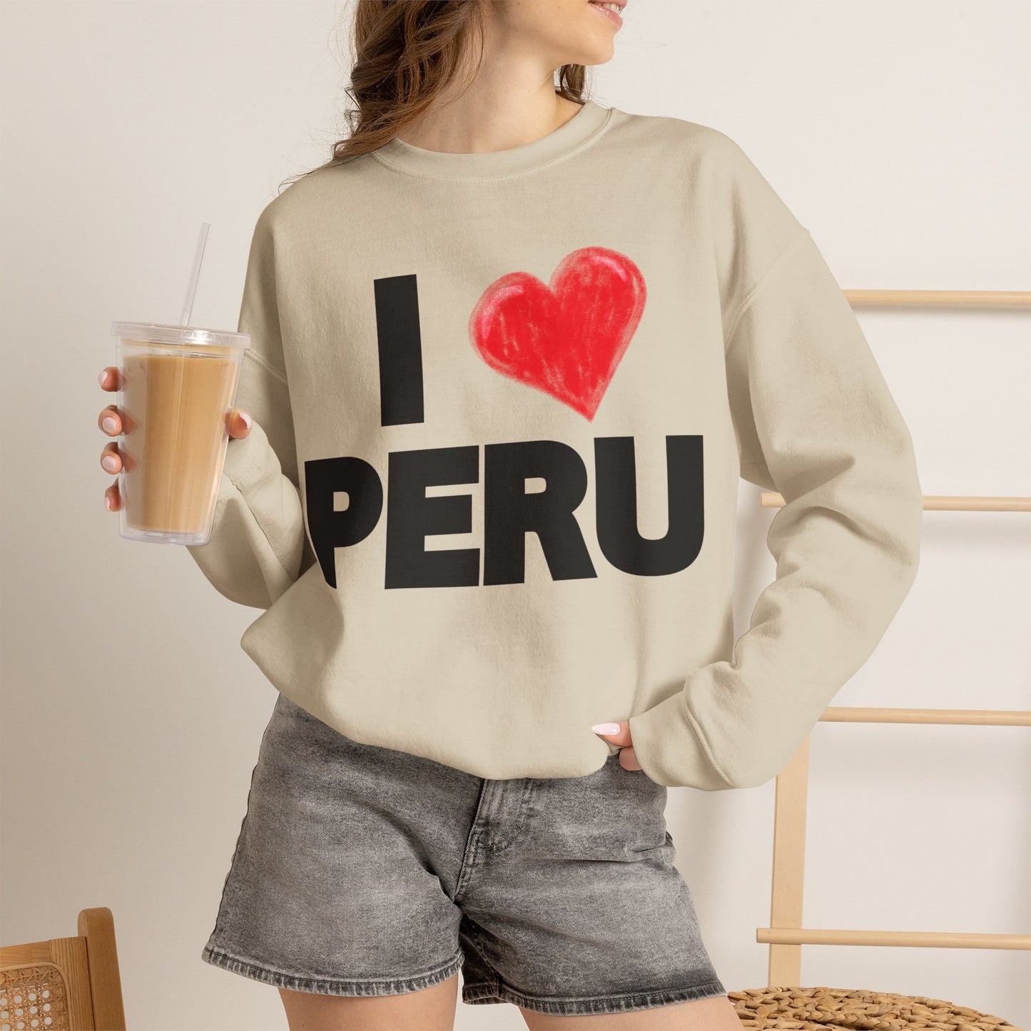 Best Peruvian Unisex Sweatshirt "I Love Peru"