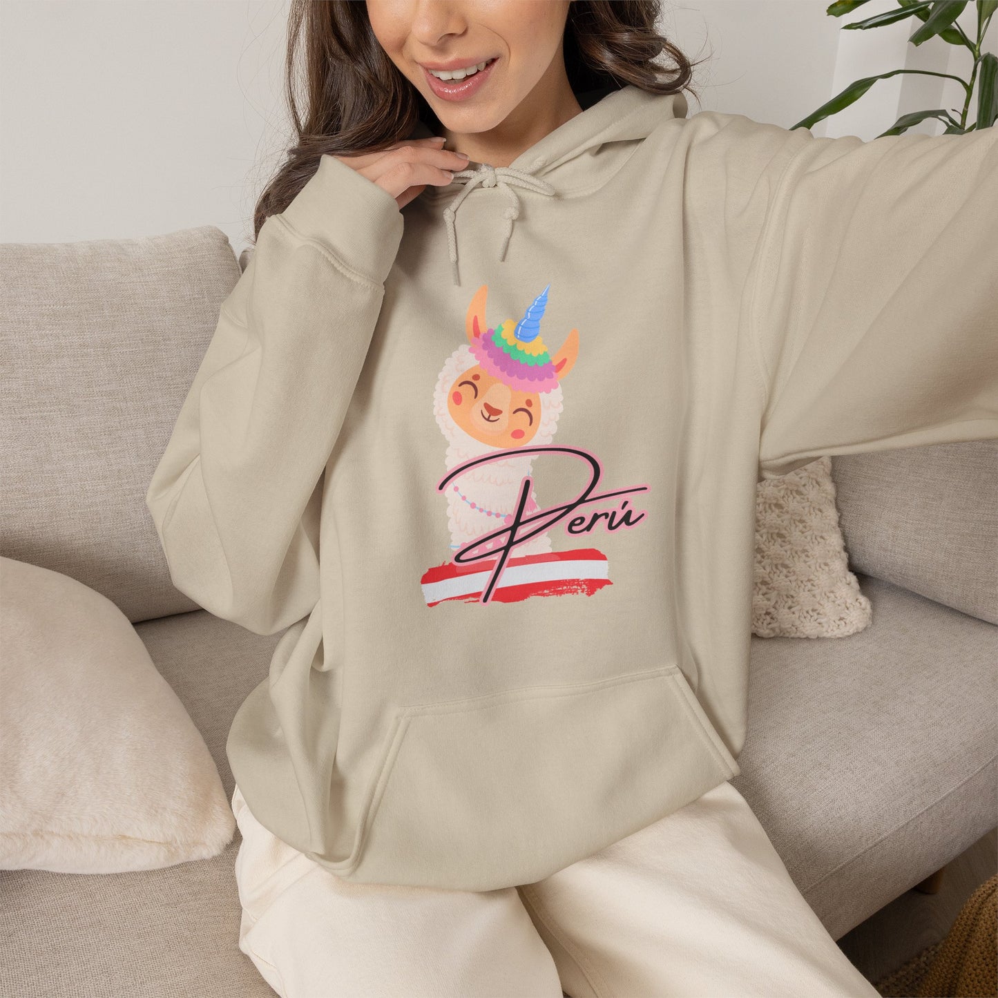 Best Peruvian Unisex Hoodie "Llamacorn Perú"