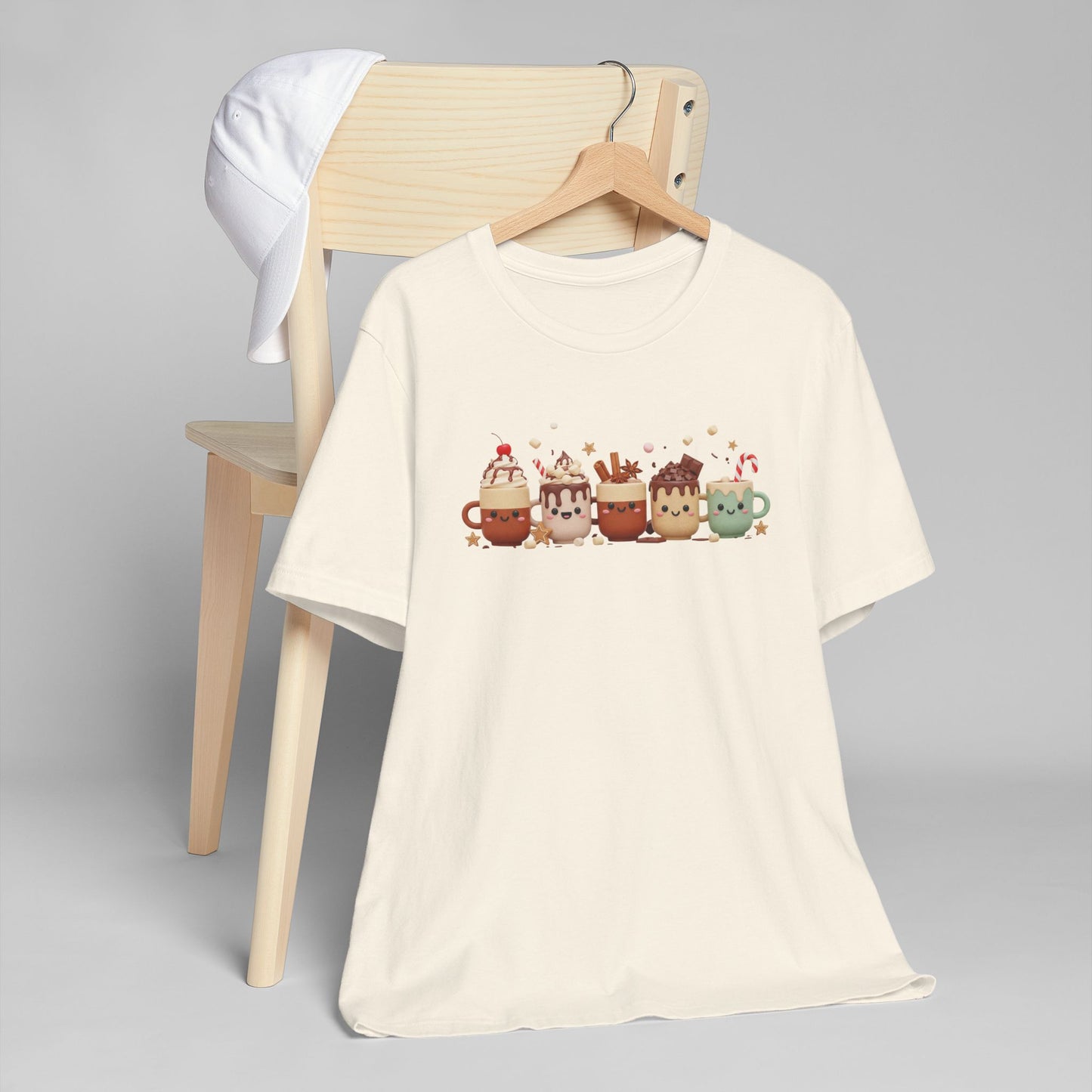 🍫☕ Cute Holiday Cocoa Mugs T-Shirt USA | Festive Coffee Tee