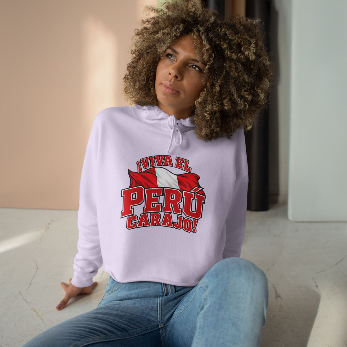 Best Viva el Perú Carajo Crop Hoodie - Peru Flag Gift