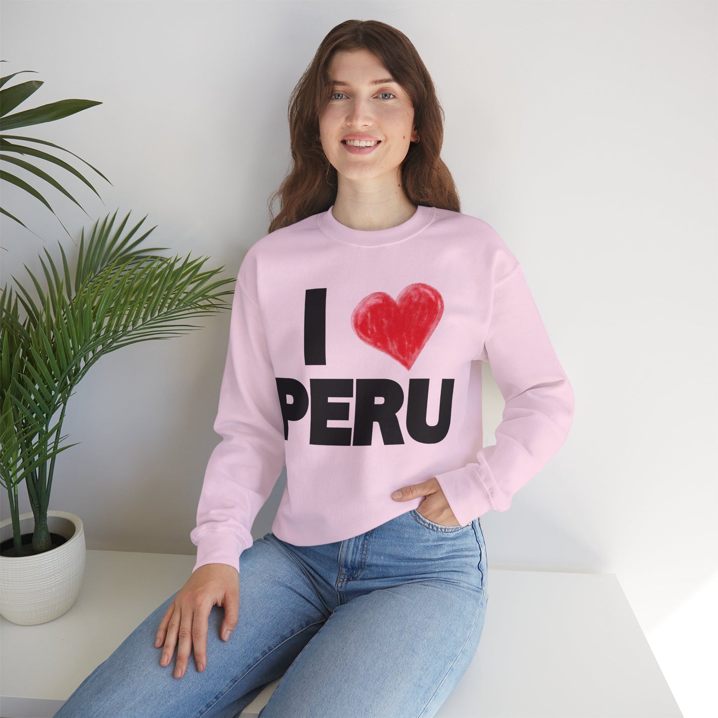 Best Unisex Sweatshirt Peruvian Inspired "I Love Peru"