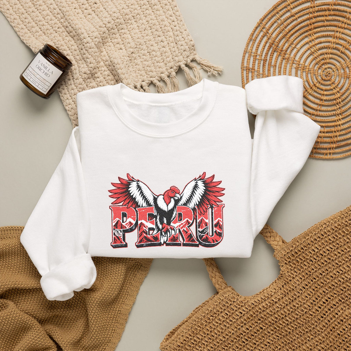 Best Peru Condor Embroidered Sweatshirt USA
