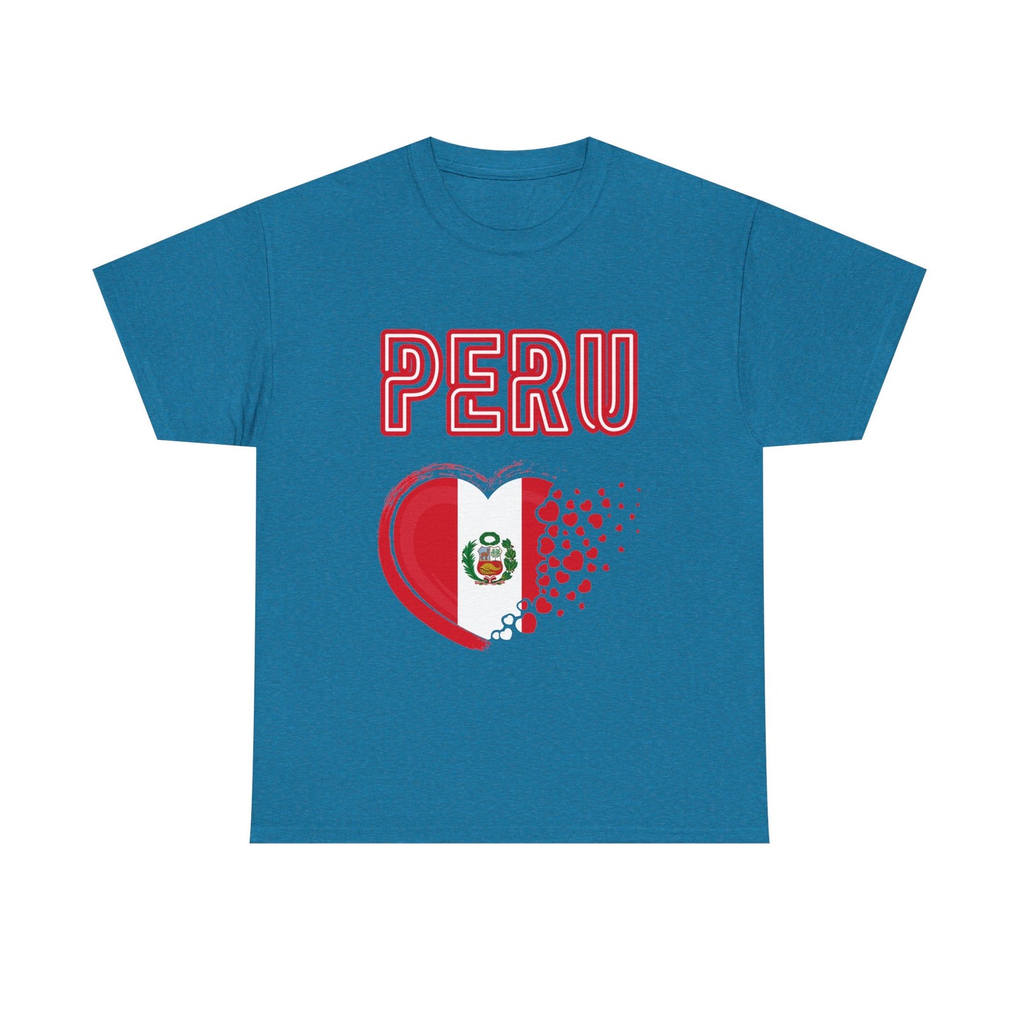 Best Peru Heart Flag T-Shirt - Peruvian Pride Tee
