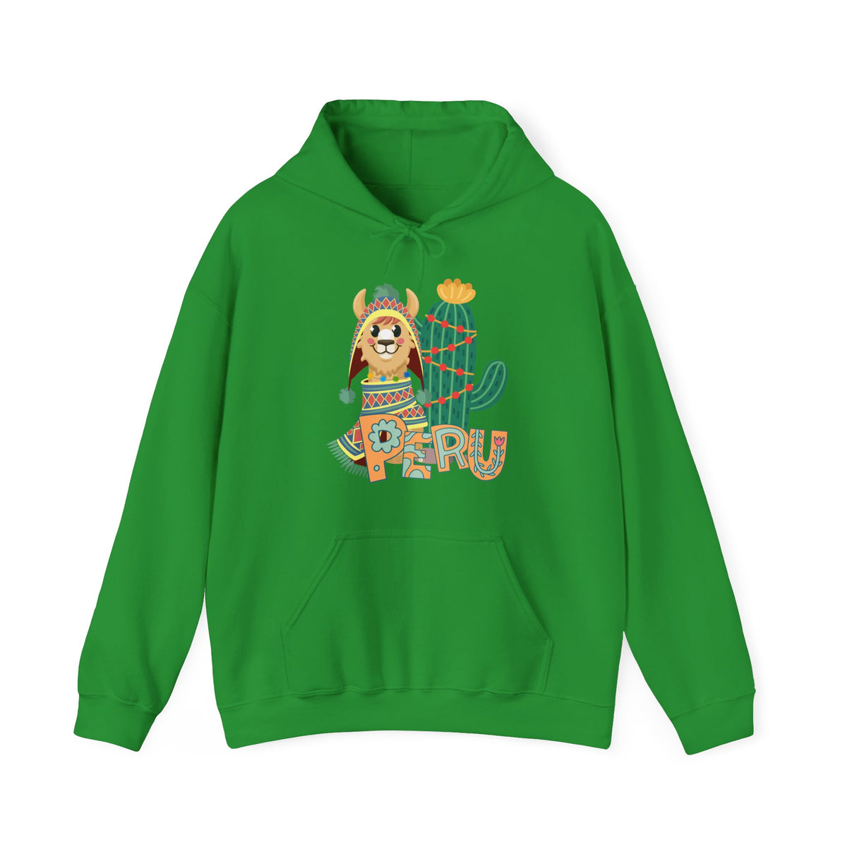 Best Peru Llama Cactus Hoodie - Peruvian Pullover