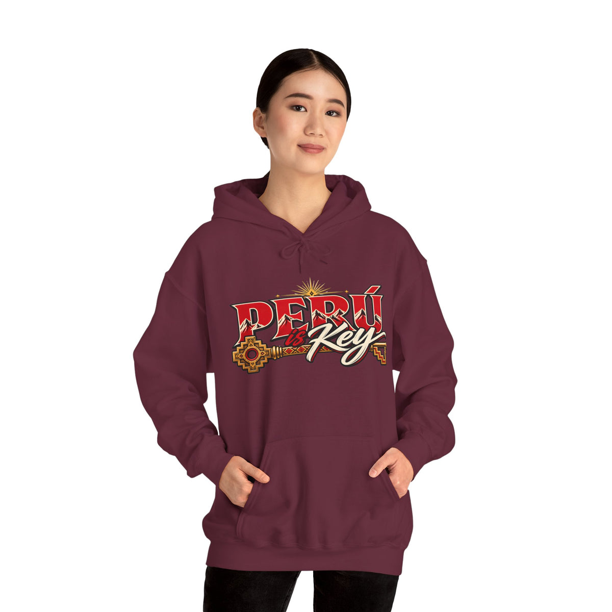 Best Peru is Key Hoodie - Golden Sun & Andes Peruvian Gift