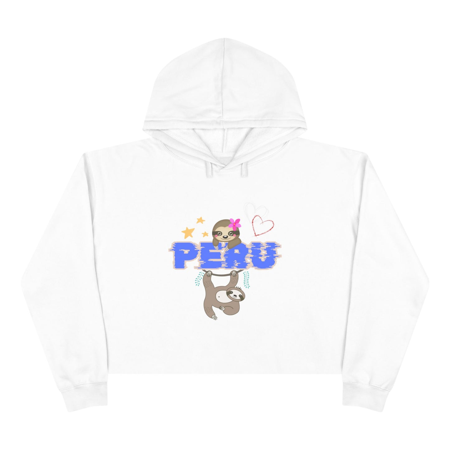 Best Peruvian Crop Hoodie "PERU Jungle Love"