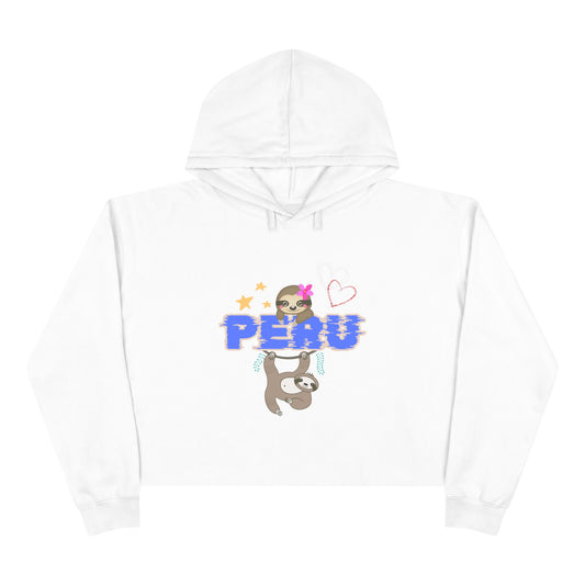 Best Peruvian Crop Hoodie "PERU Jungle Love"