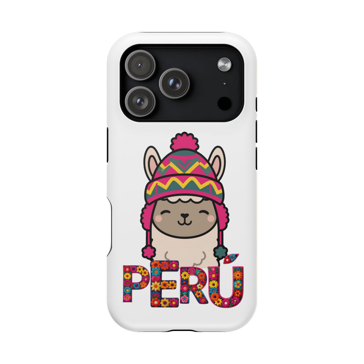 Best Peru Phone Case – Cute Llama with Chullo | Peruvian Gift