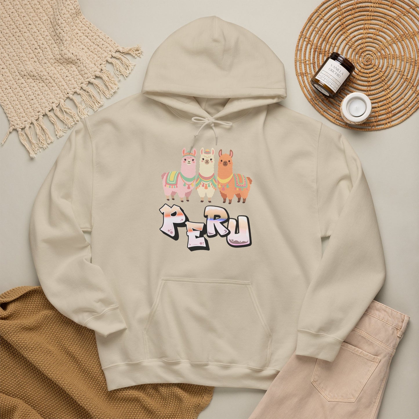 Best Peru Three Llamas Hoodie - Peruvian Pullover