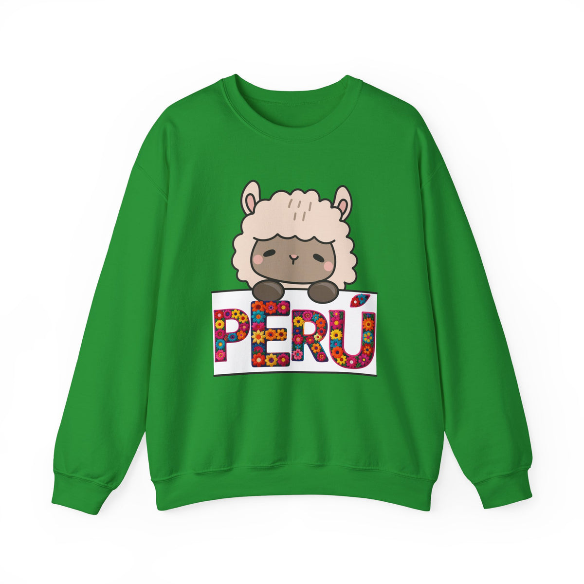 Best Peru Floral Llama Sweatshirt - Crewneck