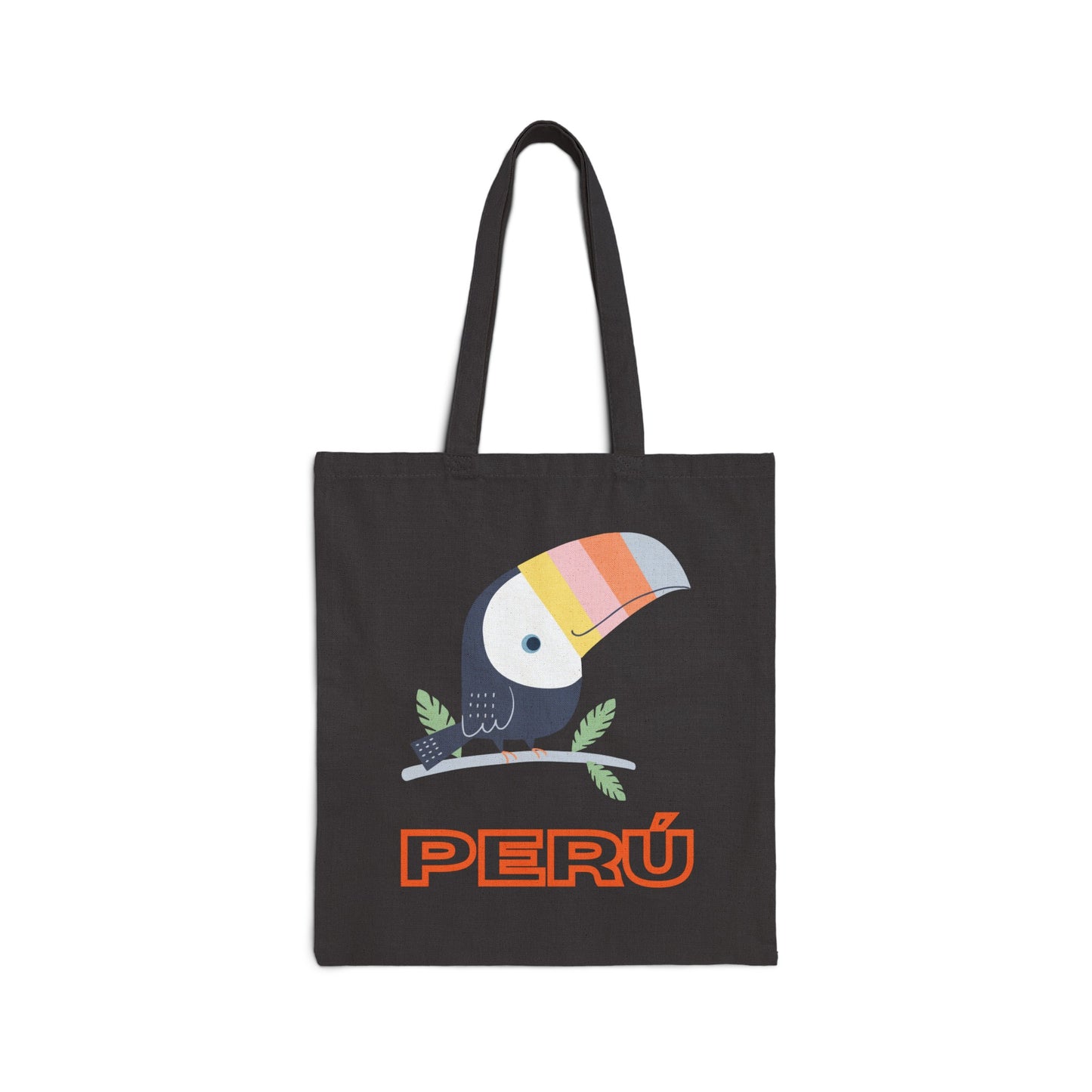 Peruvian Cotton Canvas Tote Bag "Peru Selva"