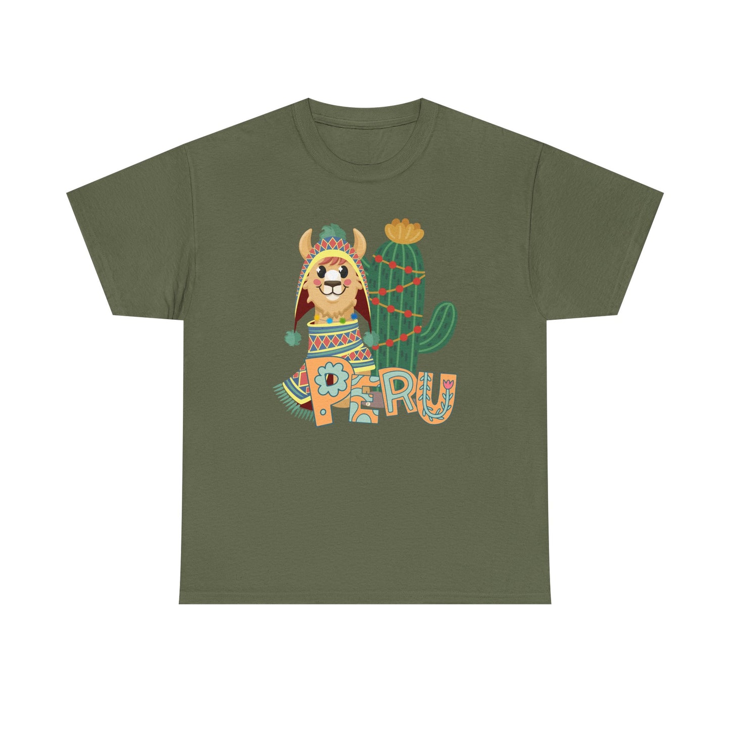 Best Peru Chullo Llama T-Shirt USA — Peruvian Pride Tee