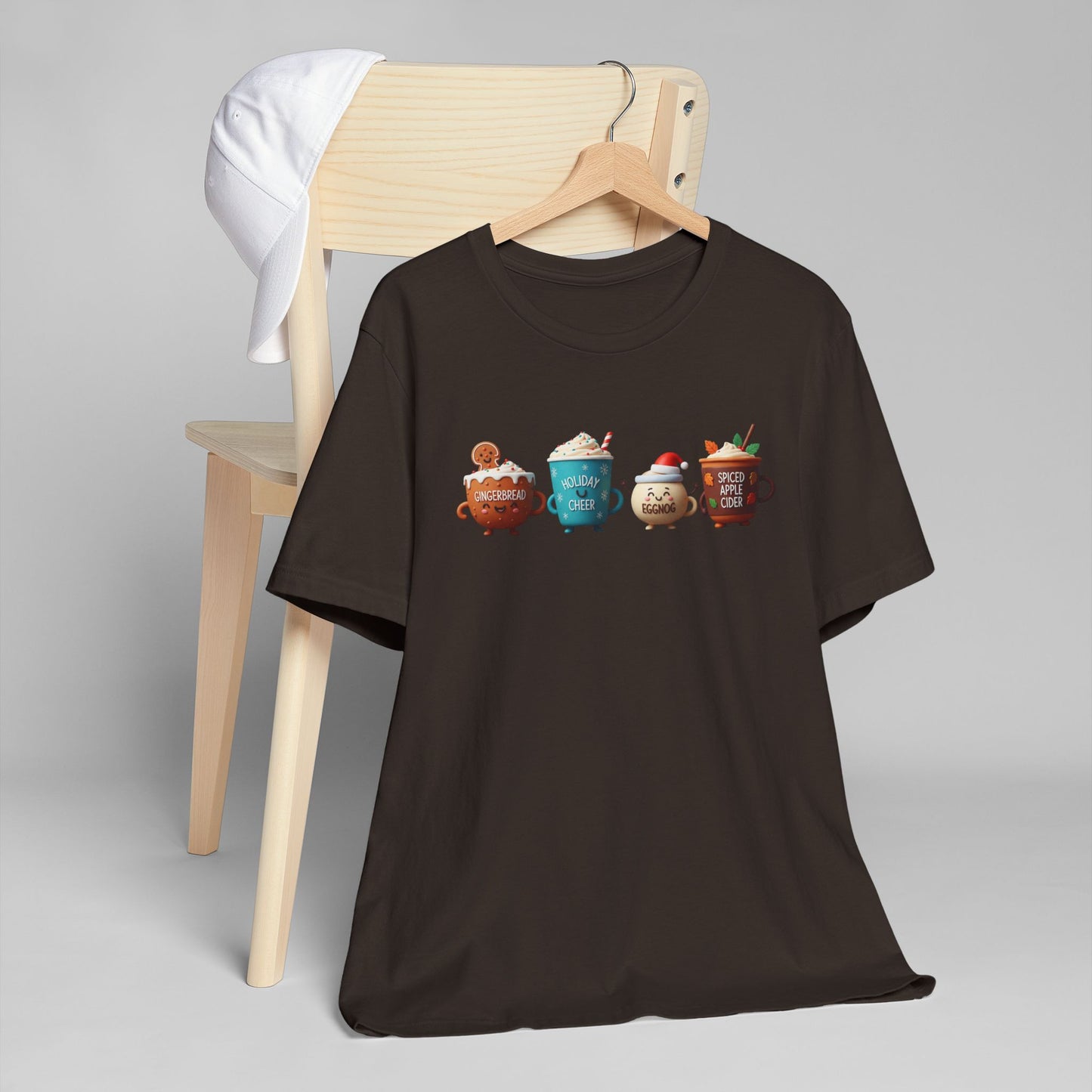 🍪☕ Gingerbread & Holiday Cheer T-Shirt USA | Festive Coffee Tee