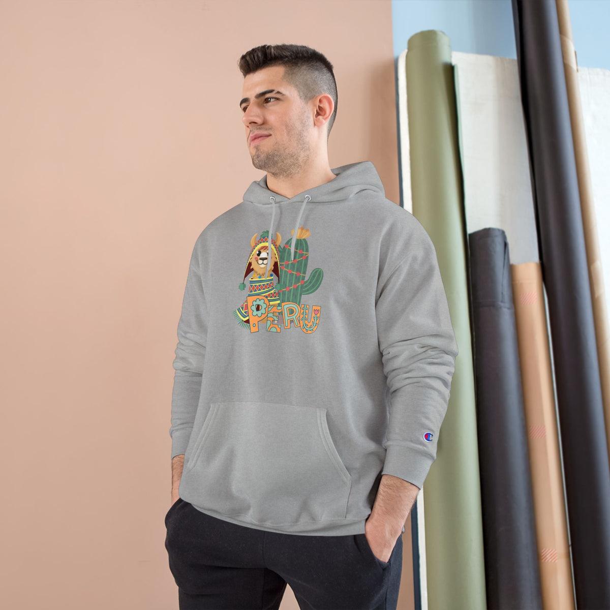 Best Peru Llama Cactus Champion Hoodie USA