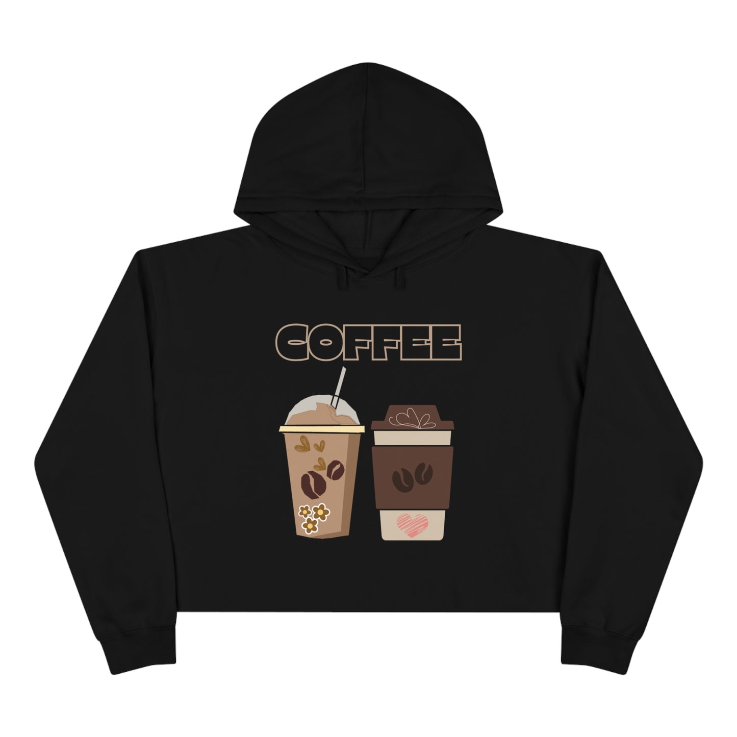 Best Coffee Cropped Hoodie "Coffee"