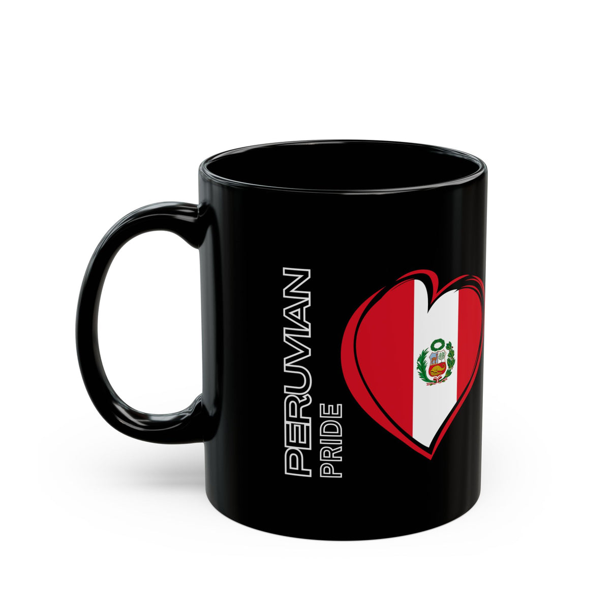 Best Peruvian Black Coffee Mug "Peru Flag"