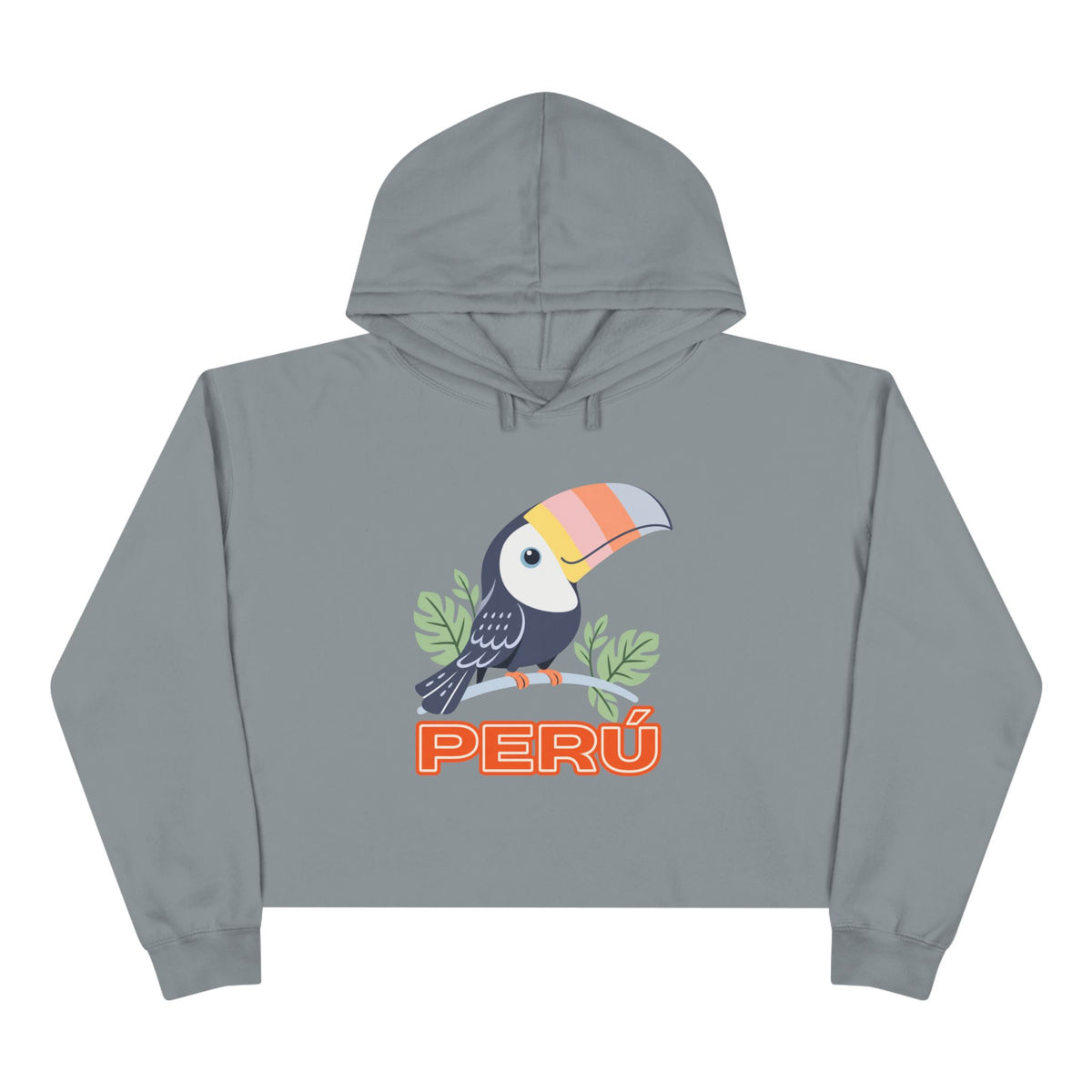 Best Pastel Toucan Peru Crop Hoodie - Cute Amazon Bird Gift