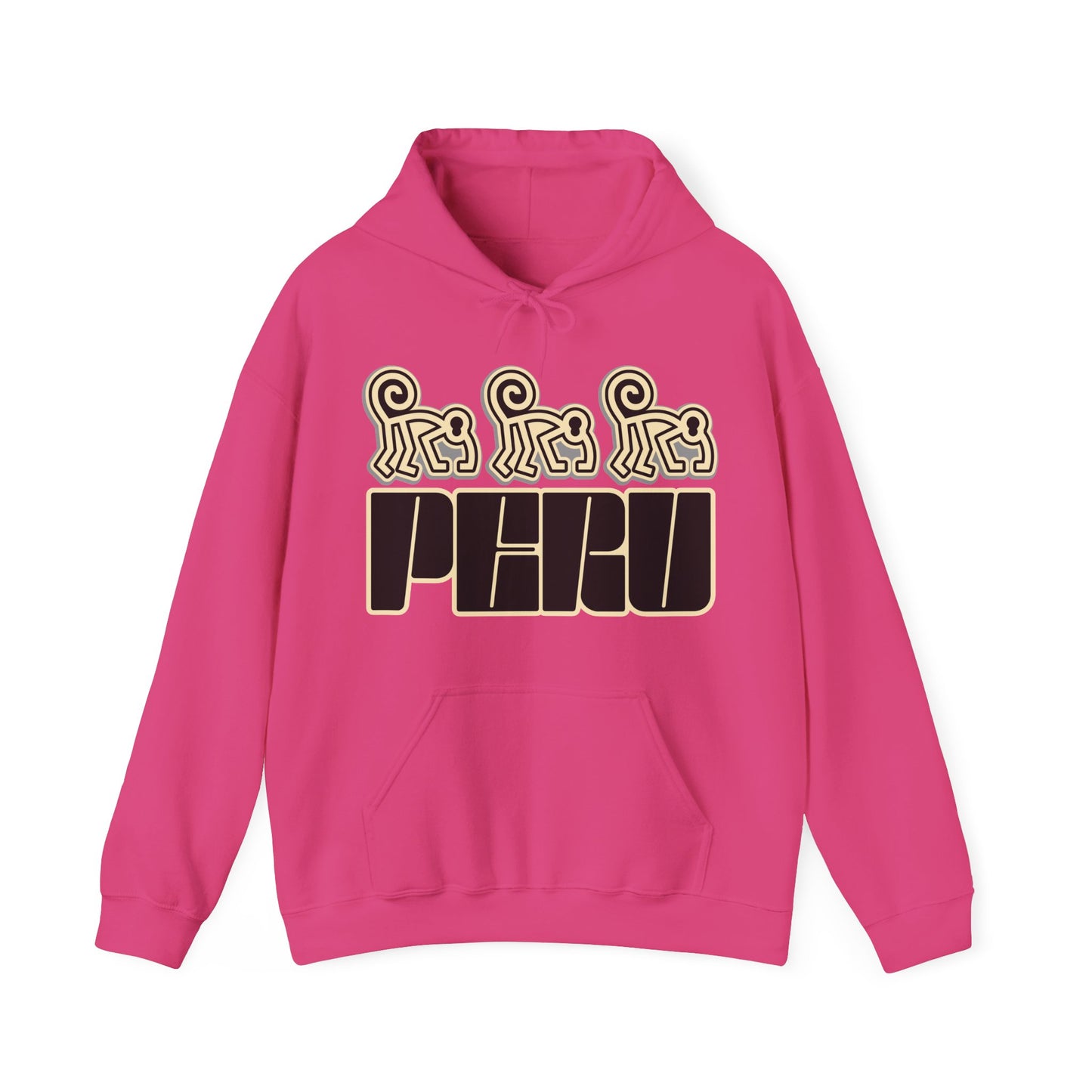 Best Peru Nazca Monkey Hoodie - Peruvian Pullover