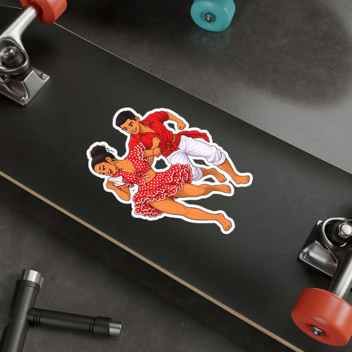 Best Afro-Peruvian Dance Sticker - Festejo Dancers Decal