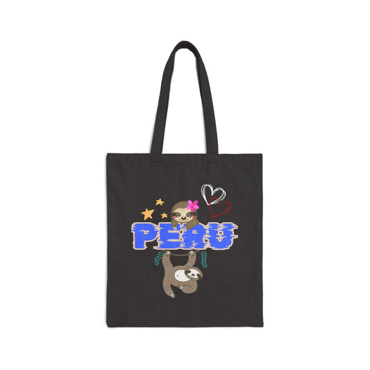 Best Peruvian Canvas Tote Bag "PERU Jungle Love"