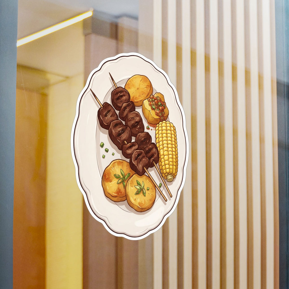 Best Anticuchos Sticker - Peruvian Food Vinyl Decal Gift