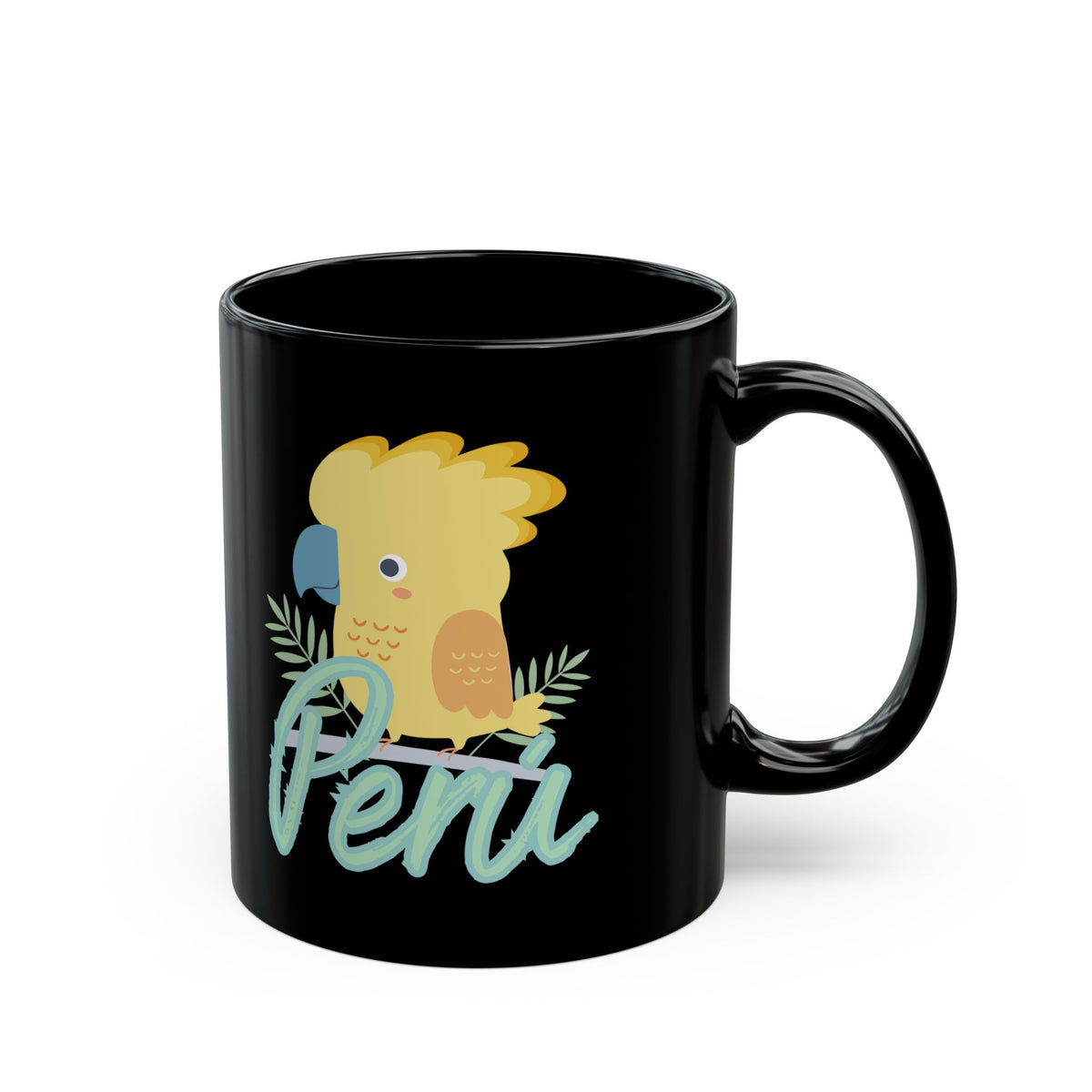 Best Peruvian Black Coffee Mug "Gallito de las Rocas"