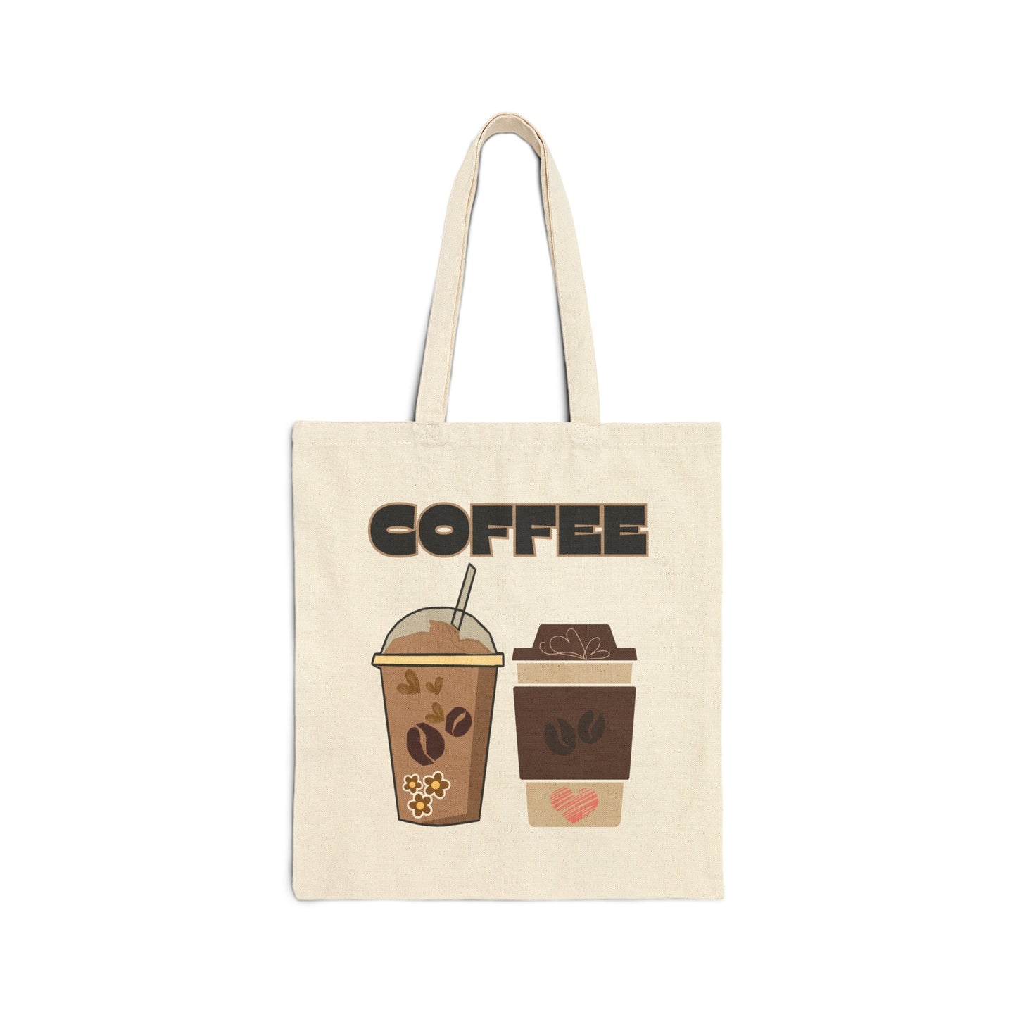 Best coffee Cotton Canvas Tote Bag "COFFEE"