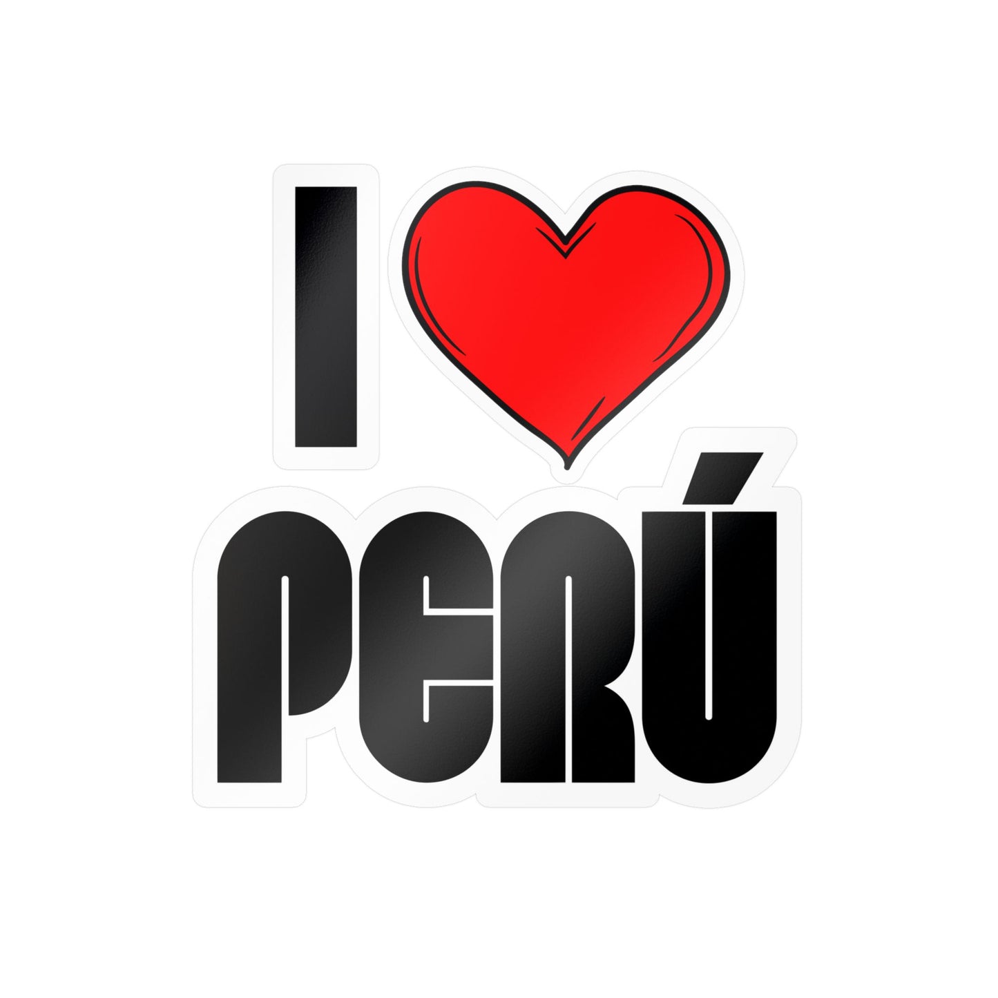 Best I Love Peru Sticker - Vinyl Decal