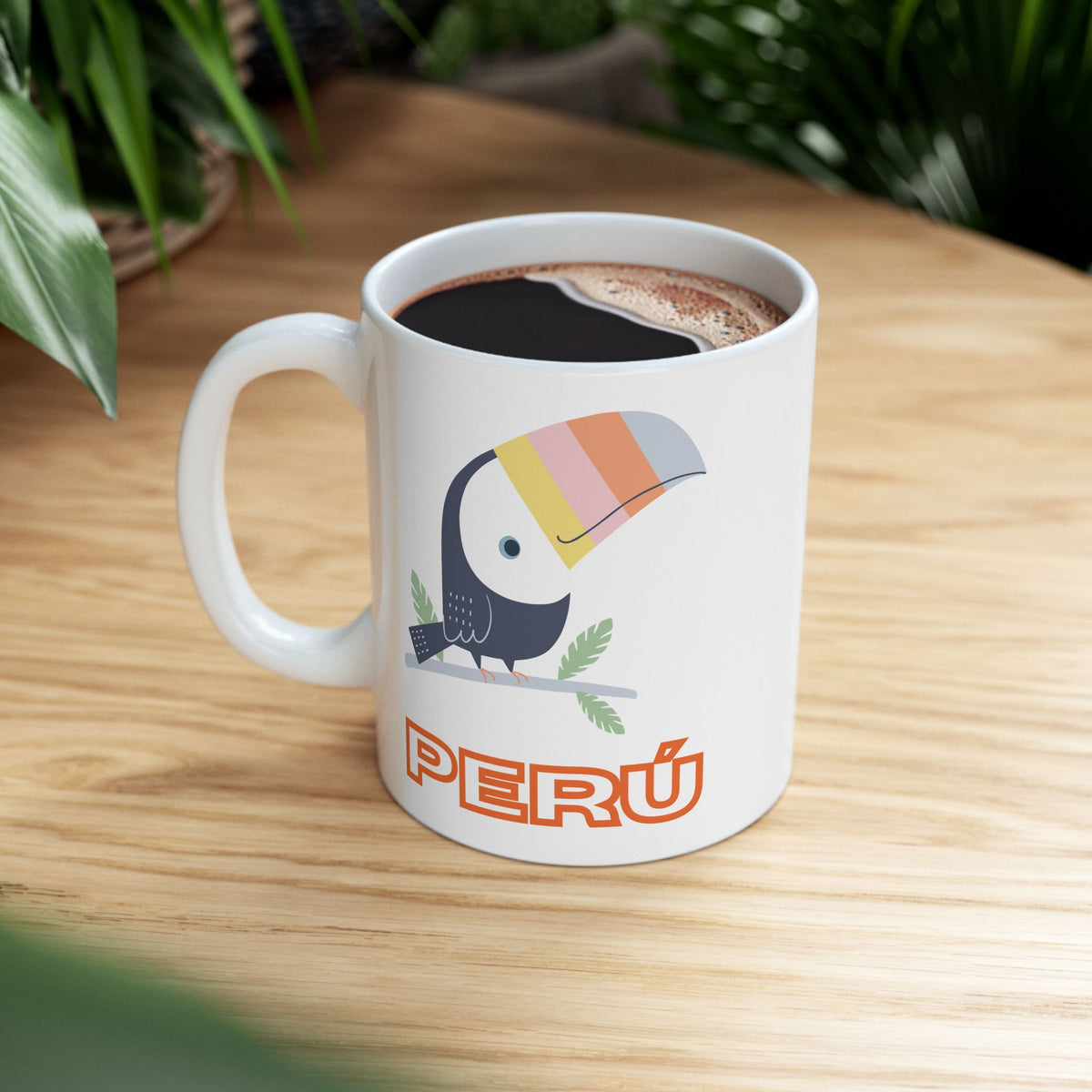 Best Peruvian Ceramic Coffee Mug "Peru Tucán"