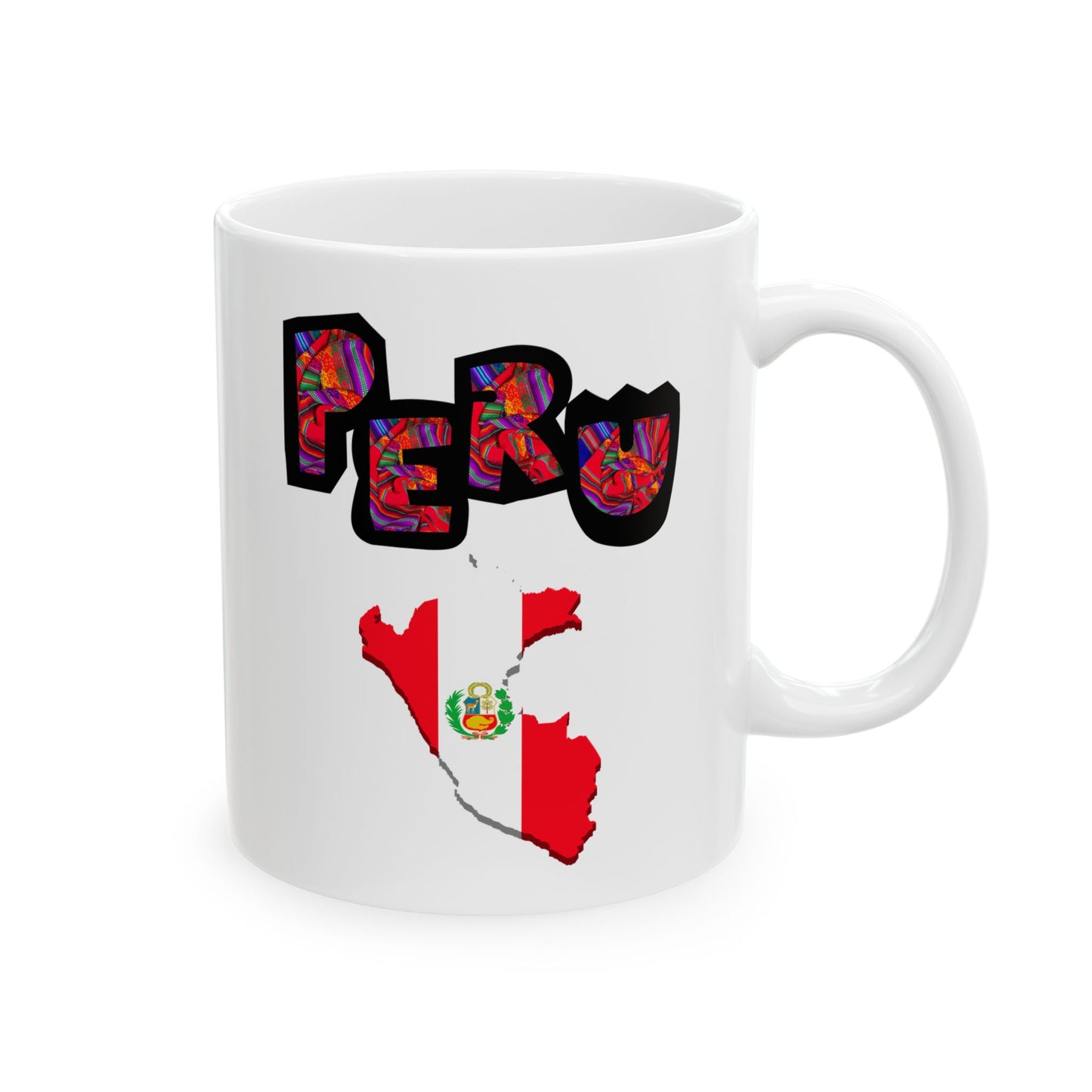 Best Peru Flag Map Coffee Mug - Peruvian Pride Gift