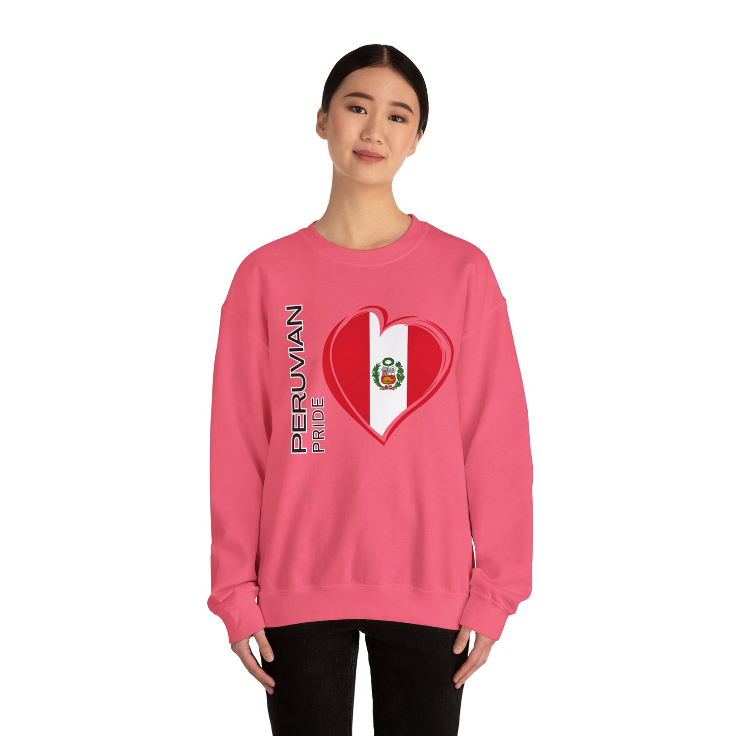 Best Peruvian Unisex Sweatshirt "Peruvian Pride Heart"