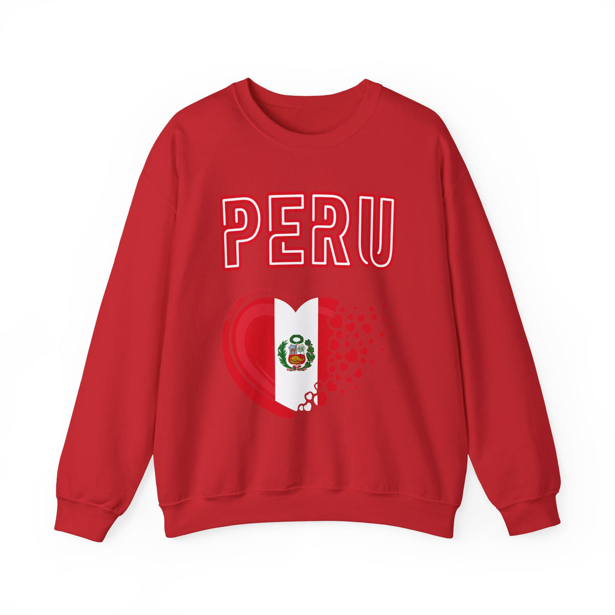 Best Peru Heart Flag Sweatshirt - Crewneck