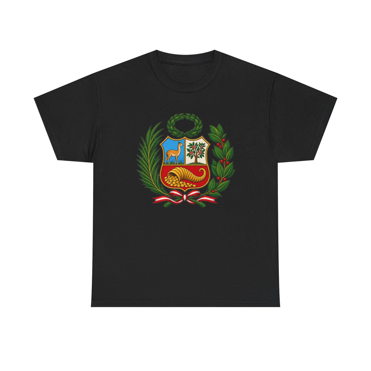 Best Peru Coat of Arms T-Shirt - Escudo Nacional Tee Gift