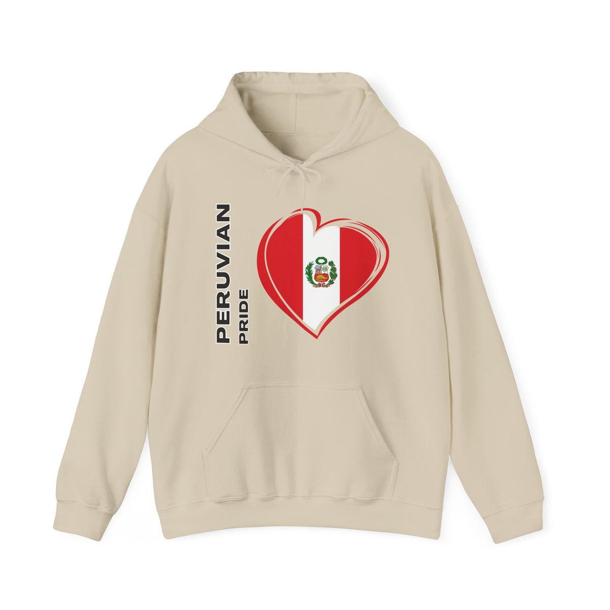 Best Peruvian Pride Hoodie - Peru Flag Heart Gift, Unisex