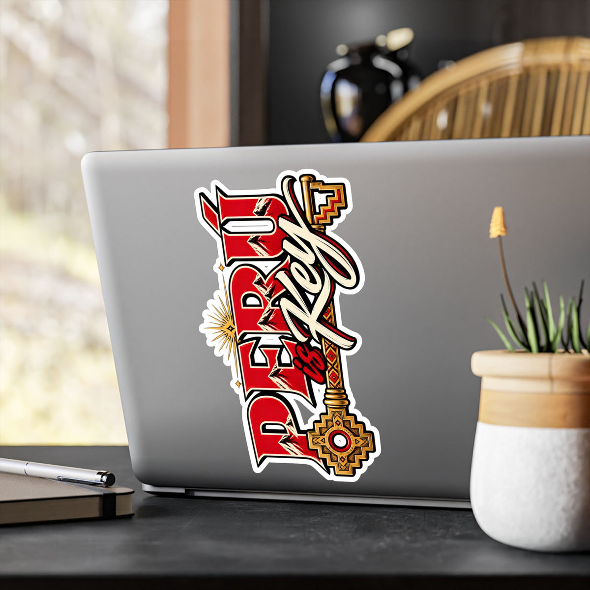 Best Peru is Key Sticker - Golden Sun Chakana Vinyl Decal
