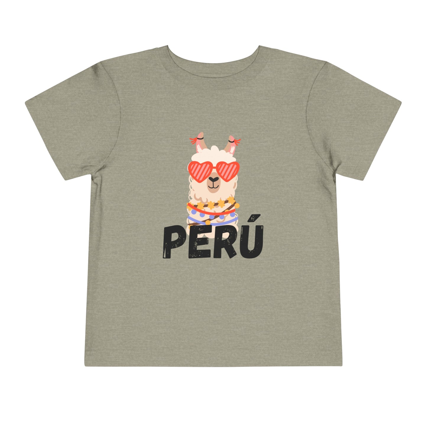 Best PeruvianToddler Short Sleeve Tee "Peru Llama Heart"