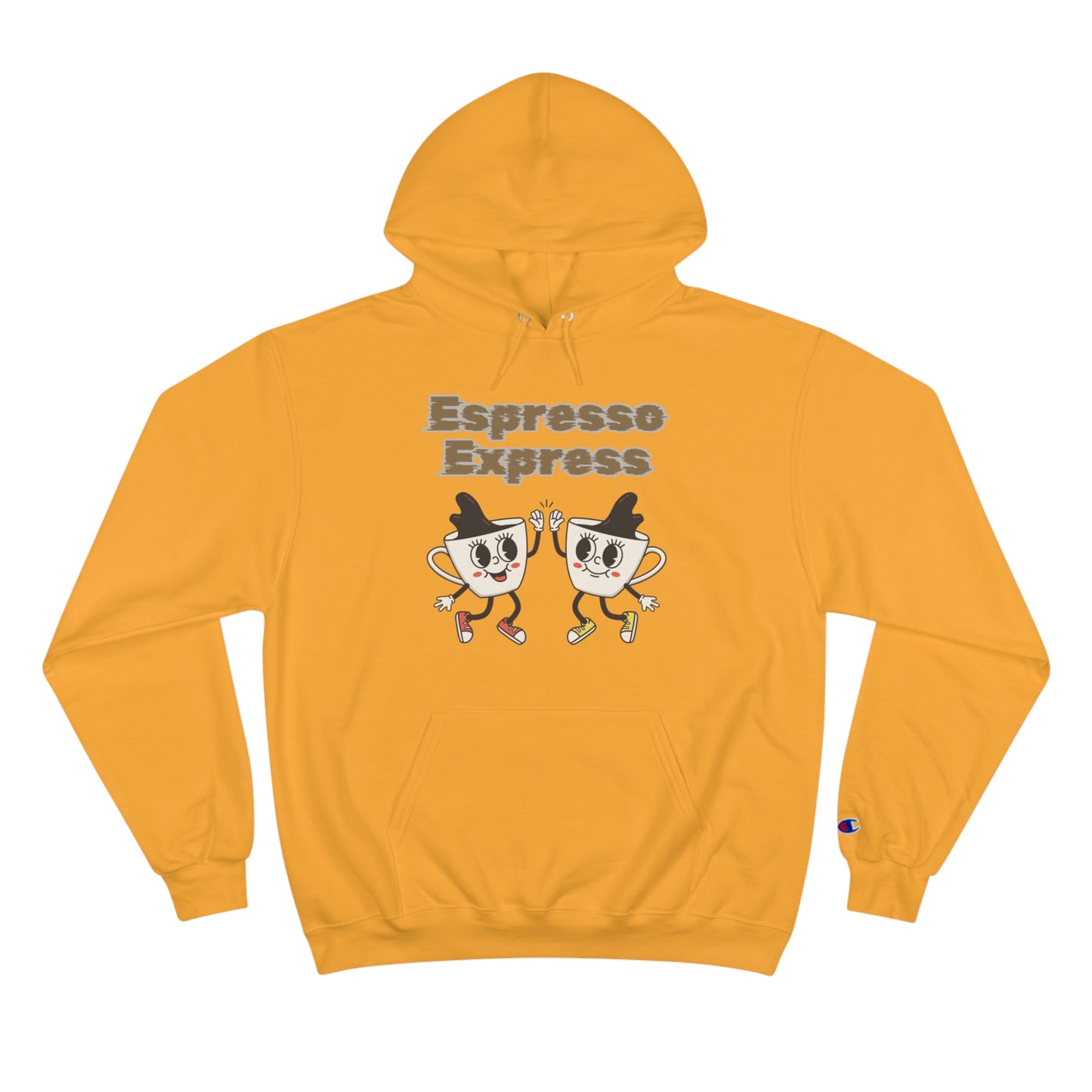 The High-Five Espresso Customized Champion Coffee Hoodie: Hug in a Mug