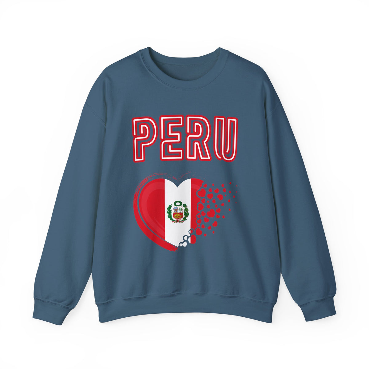 Best Peru Heart Flag Sweatshirt - Crewneck
