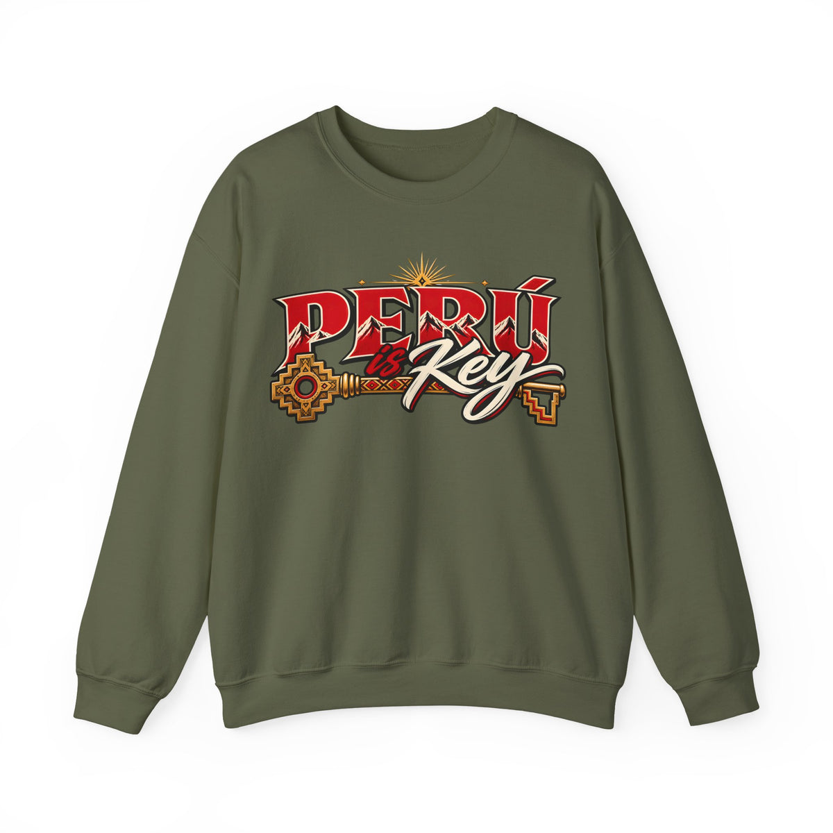Best Peru is Key Sweatshirt - Golden Sun Andes Crewneck