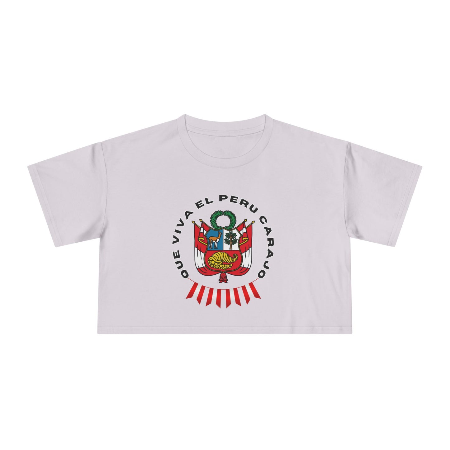 Best Que Viva El Peru Carajo Crop Top | Peruvian Gift USA