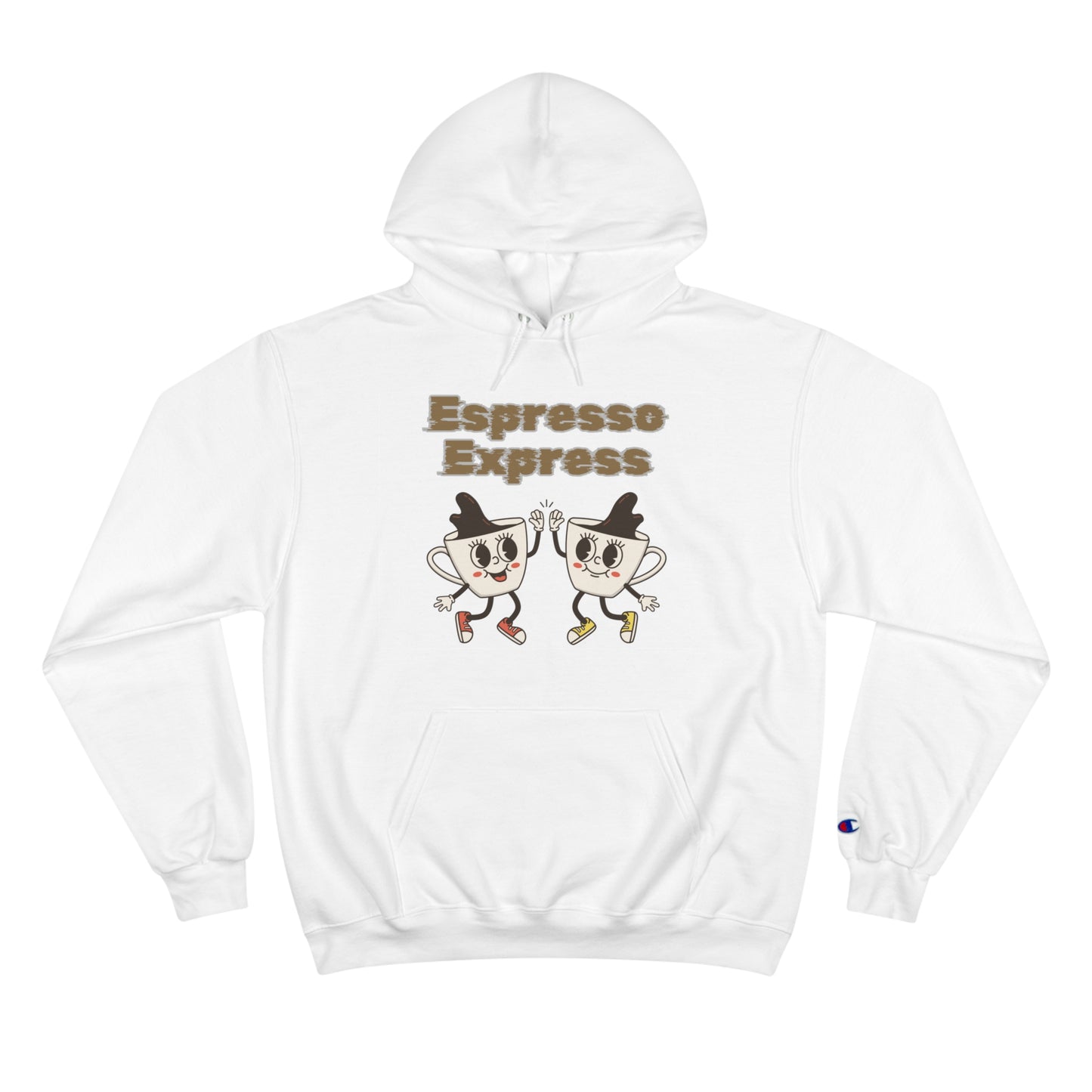 The High-Five Espresso Customized Champion Coffee Hoodie: Hug in a Mug