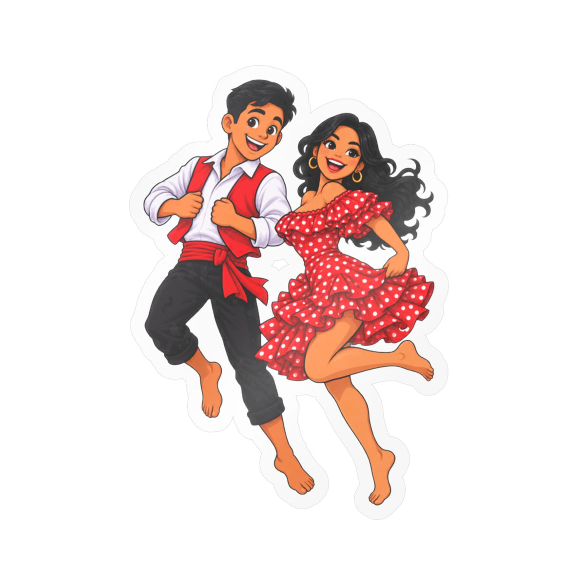 Best Peruvian Dance Couple Sticker - Afro-Peruvian Decal
