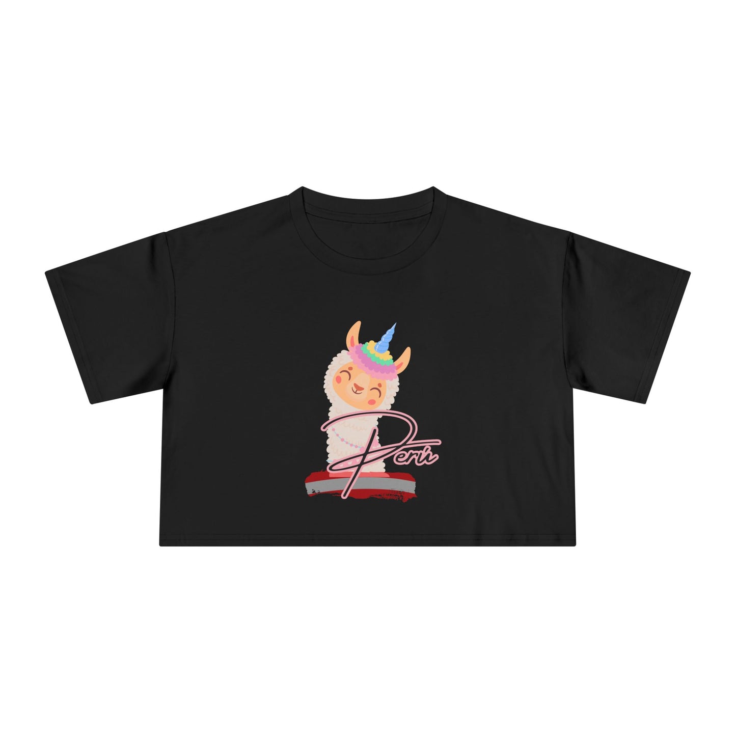 Best Peru Llama Unicorn Crop Top | Peruvian Gift USA