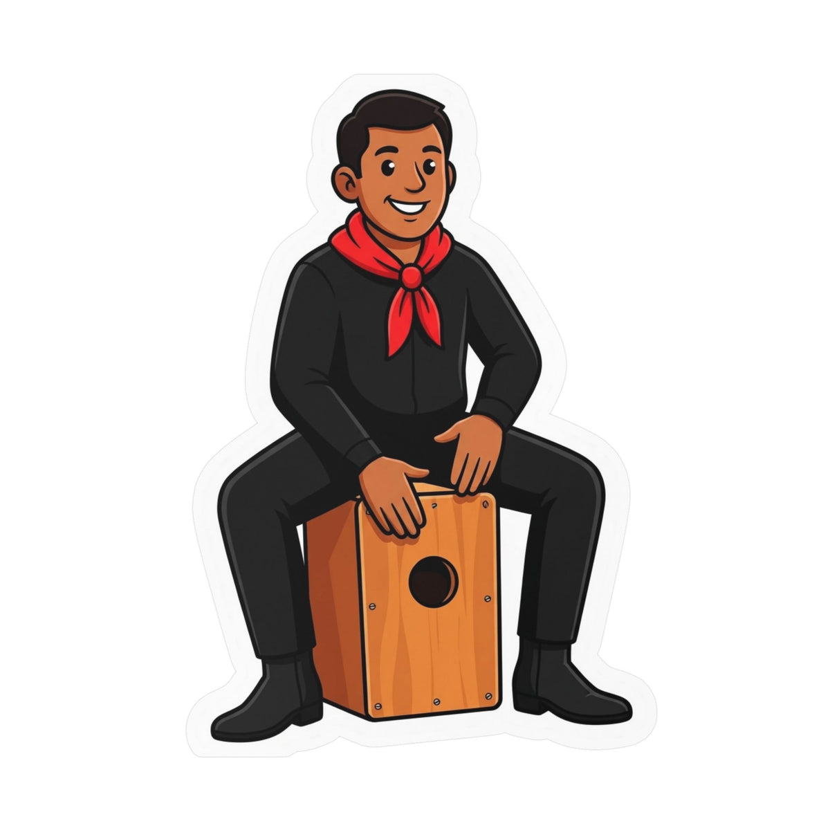 Best Peruvian Cajón Sticker - Afro-Peruvian Music Decal