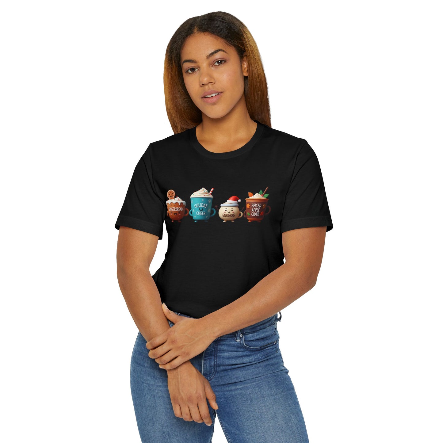 🍪☕ Gingerbread & Holiday Cheer T-Shirt USA | Festive Coffee Tee