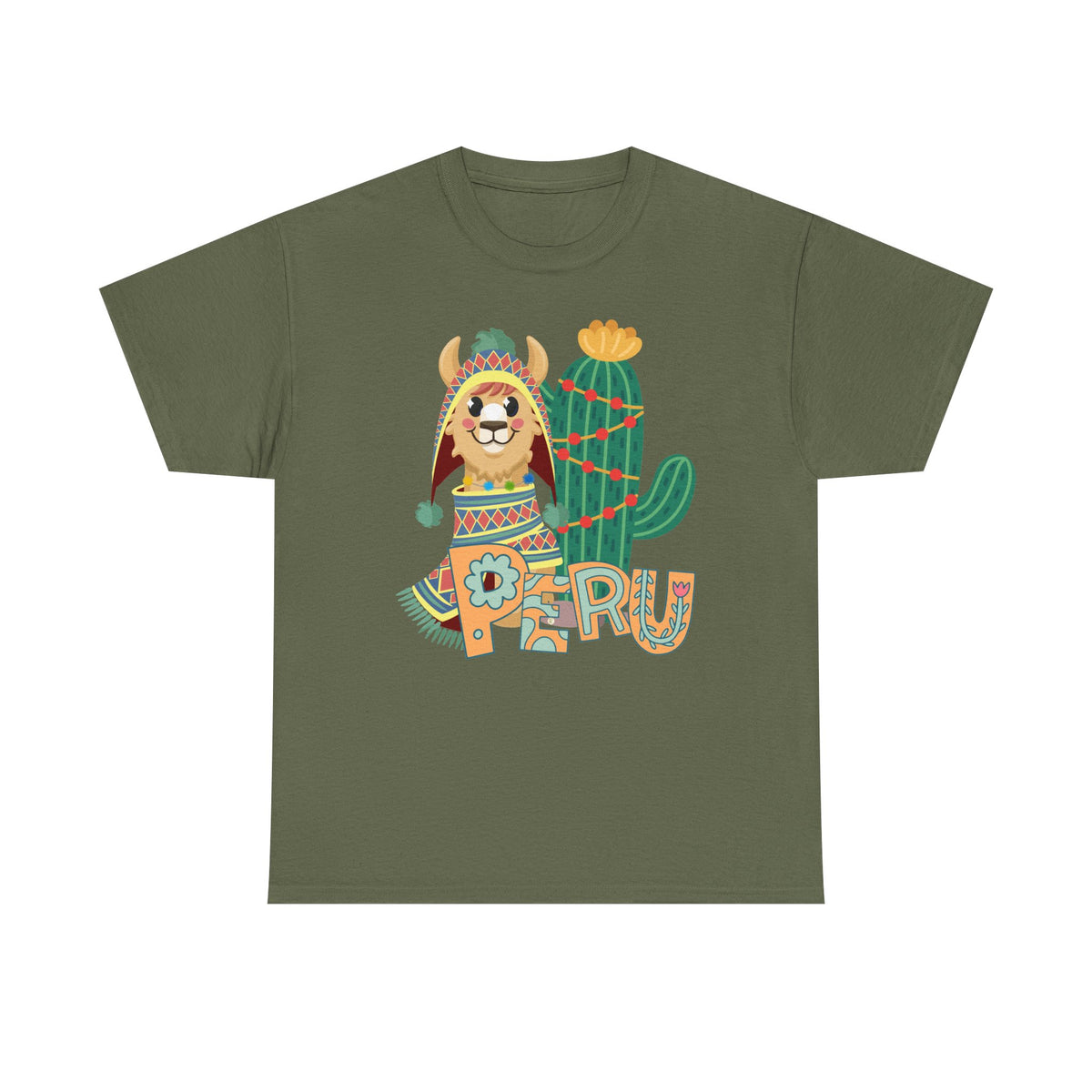 Best Peru Chullo Llama T-Shirt USA — Peruvian Pride Tee